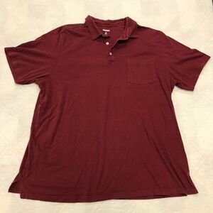 King Size red Polo shirt w/‎ pocket 3XL